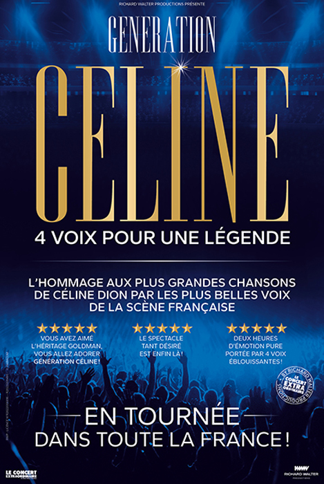 affiche du spectacle de génération Celine