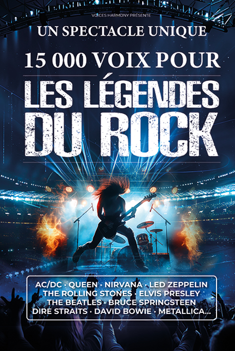affiche les légendes du rock