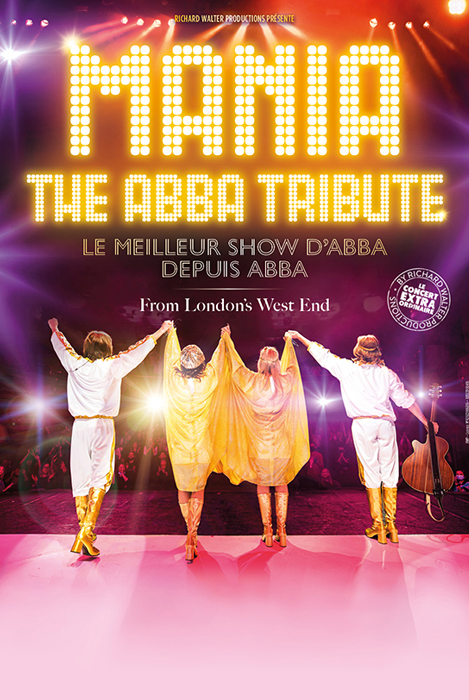 affiche du spectacle mania, the abba tribute