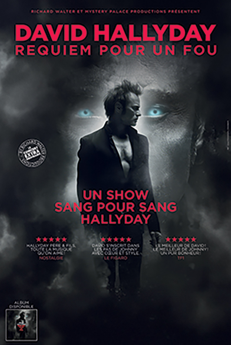 affiche du spectacle de david Hallyday