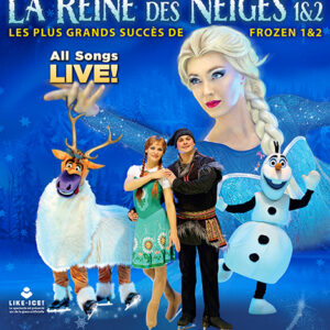 affiche du spectacle de la reine des neiges sur glace
