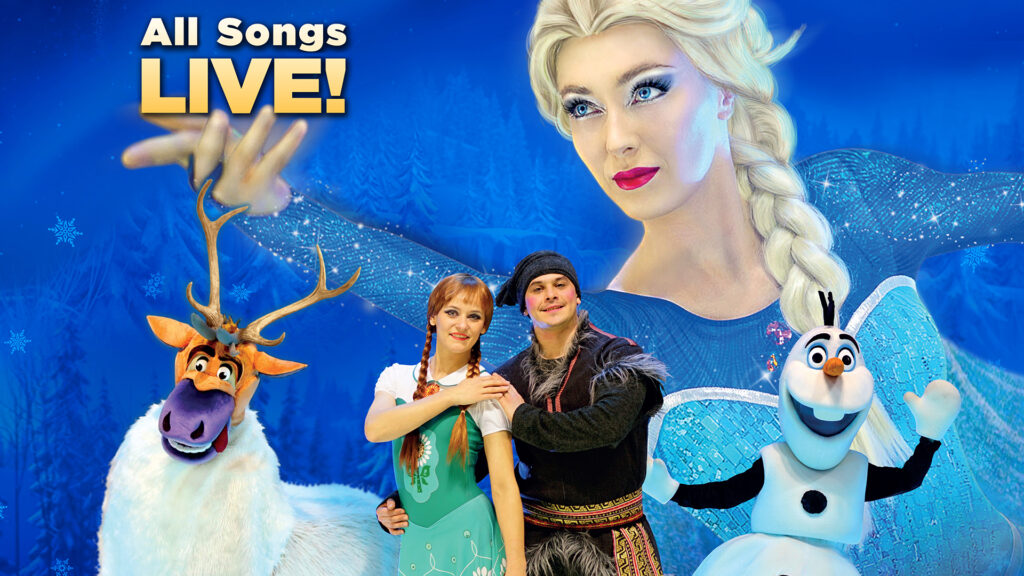 affiche de la reine des neiges sur glace